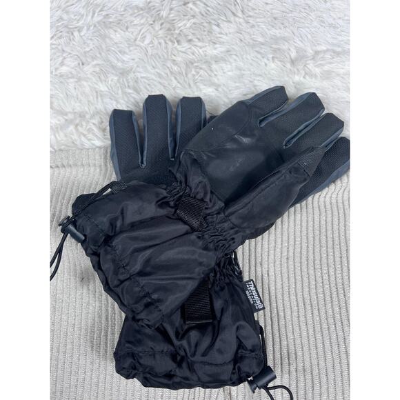 Thinsulate Gloves Mens Sz XL Black Insulated 100g Winter Ski Snow Grip Gauntlet - Picture 7 of 8